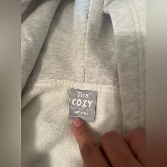 Aritzia Gray Zip-Up Hoodie - Picture 3 of 4